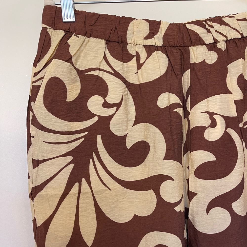 Mango Wide-Leg Printed Pants XL - Picture 8 of 8
